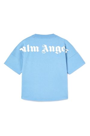 T-shirt con stampa logo PALM ANGELS KIDS | PBAA002C99JER0024203